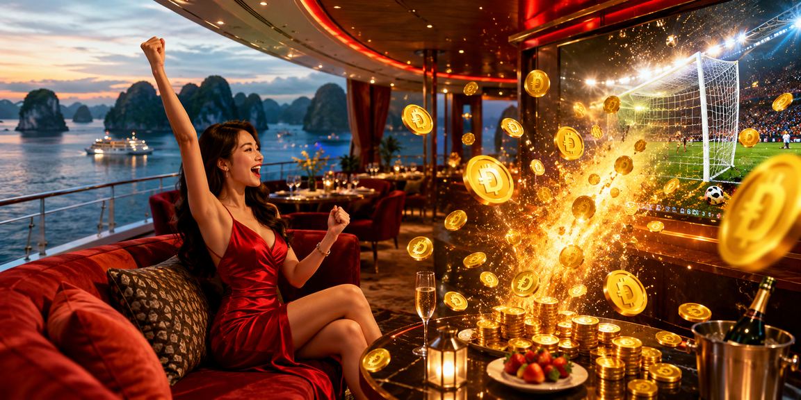 Người chơi tại Hạ Long theo dõi kết quả xổ số và giải trí trực tuyến với tầm nhìn ra vịnh