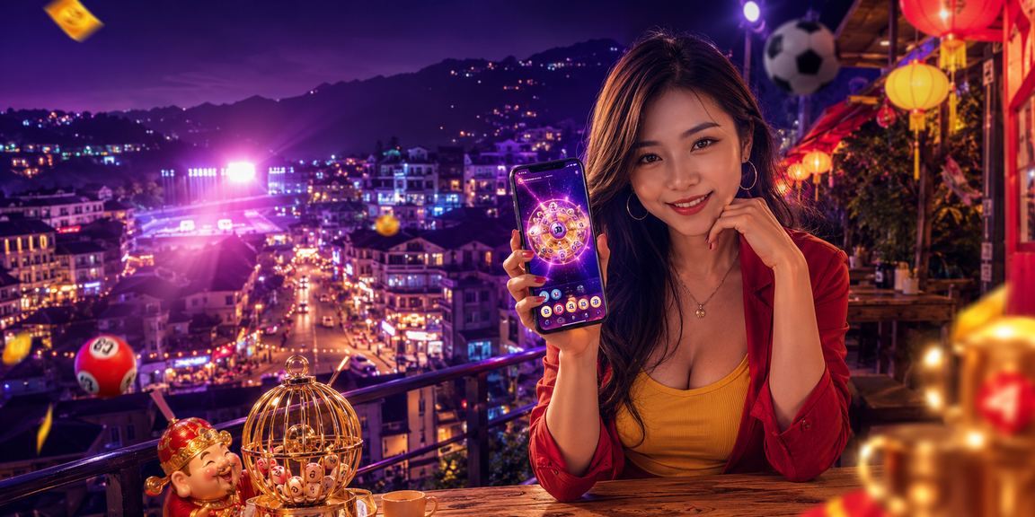 Người dùng tại Sapa nhâm nhi cà phê và tham gia chương trình xổ số may mắn trực tuyến